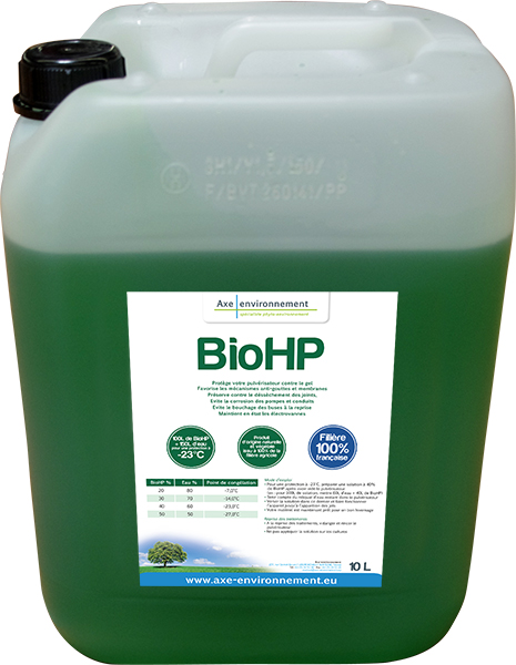 Photo du Produit hivernage du pulvérisateur BioHP : Antigel concentré pour matériel agricole et viticole