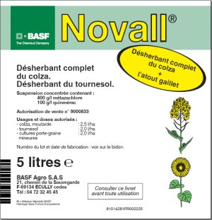 Photo du Herbicides Oléagineux Novall