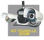 Photo du Surveillance, Caméra de recul @ Visionaute Kit fixe/ tourelle/ Tourelle + Zoom