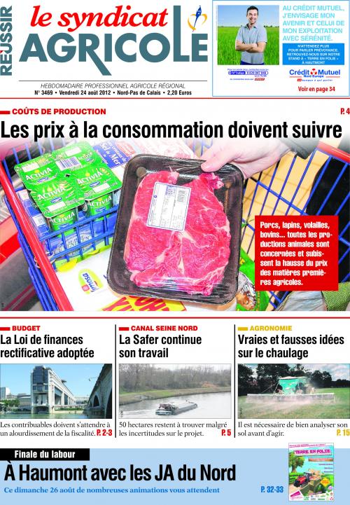 Photo du magazines, journaux agricoles Le Syndicat Agricole du Nord et du Pas-de-Calais